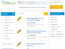 Tablet Screenshot of disclaimer.freeads.pk