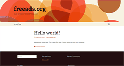 Desktop Screenshot of freeads.org