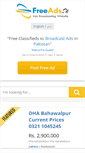 Mobile Screenshot of freeads.pk