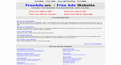Desktop Screenshot of freeads.ws